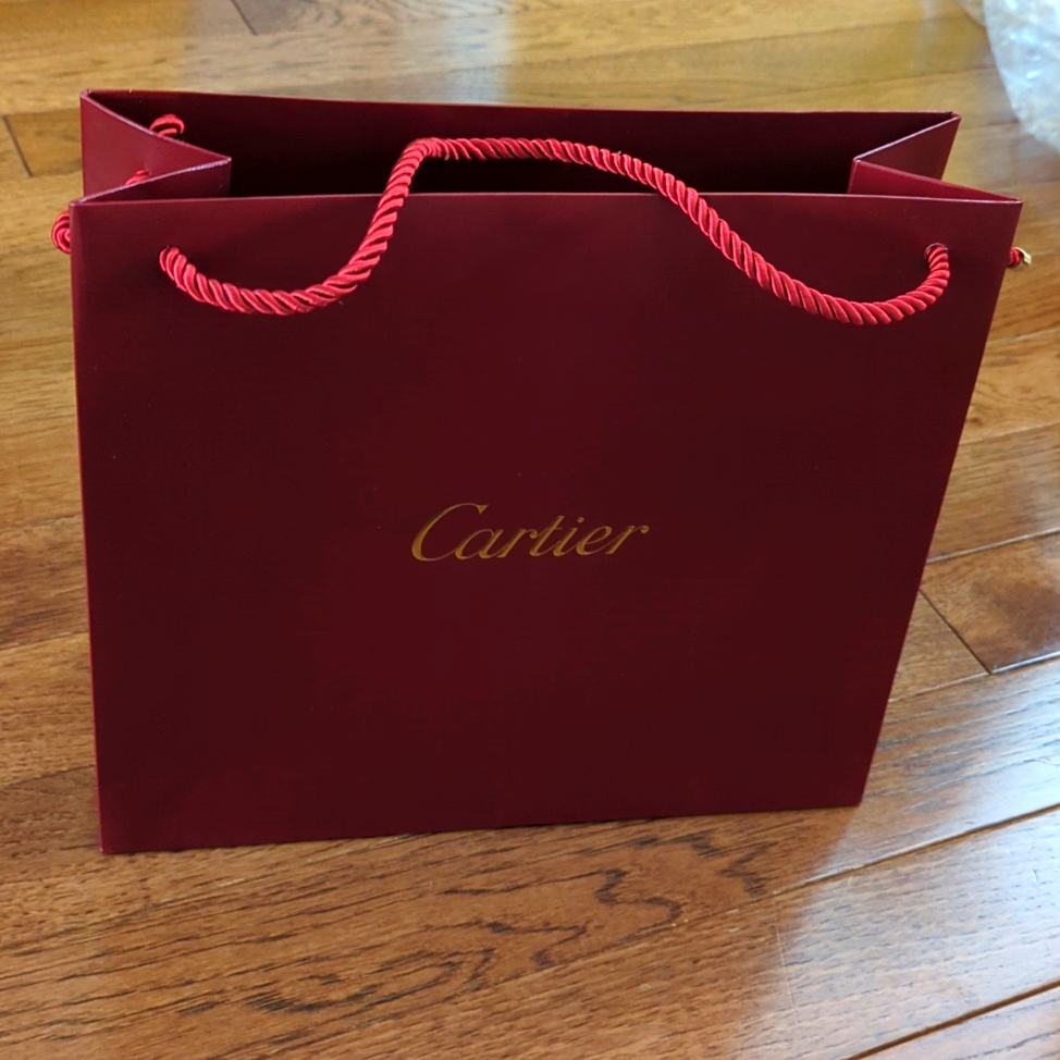 Cartier Red Paper Empty Bag 12X11